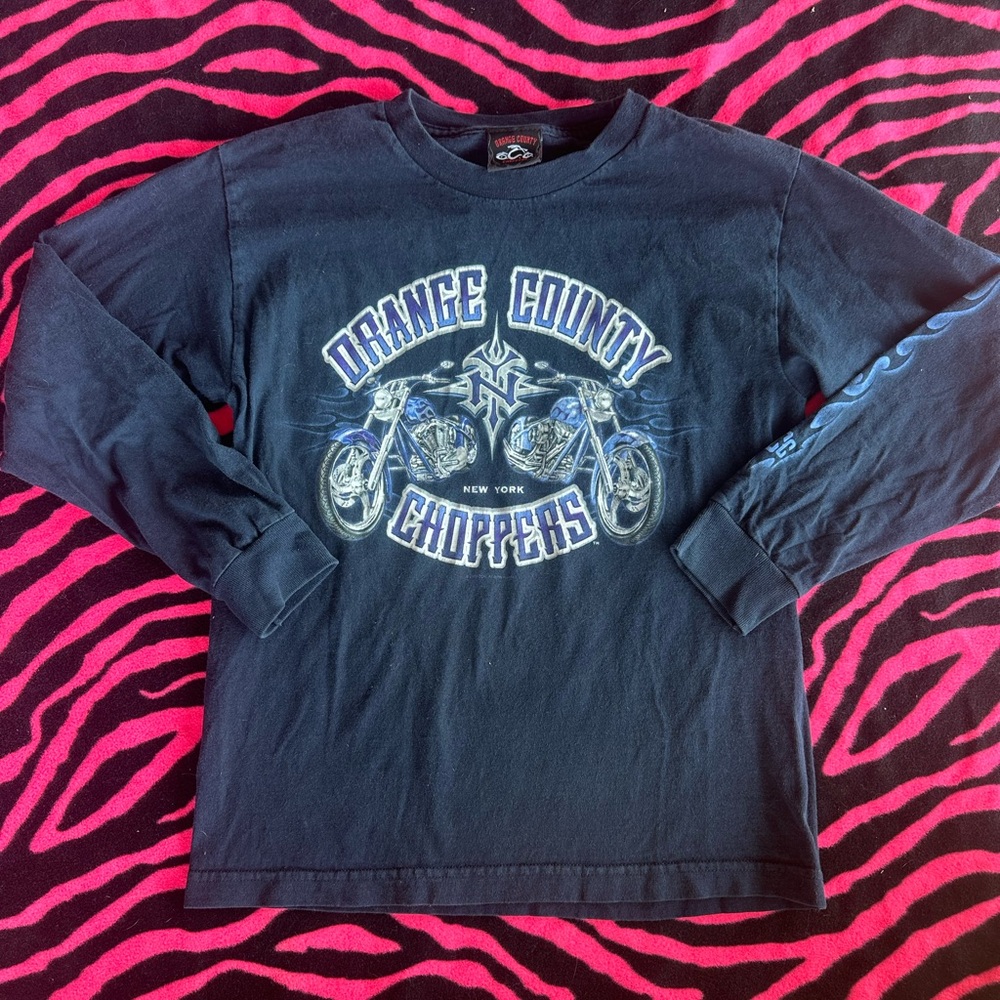 Y2K Biker Motorcycle Graphic Tee